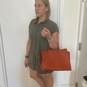 Leather Clare V Hand bag